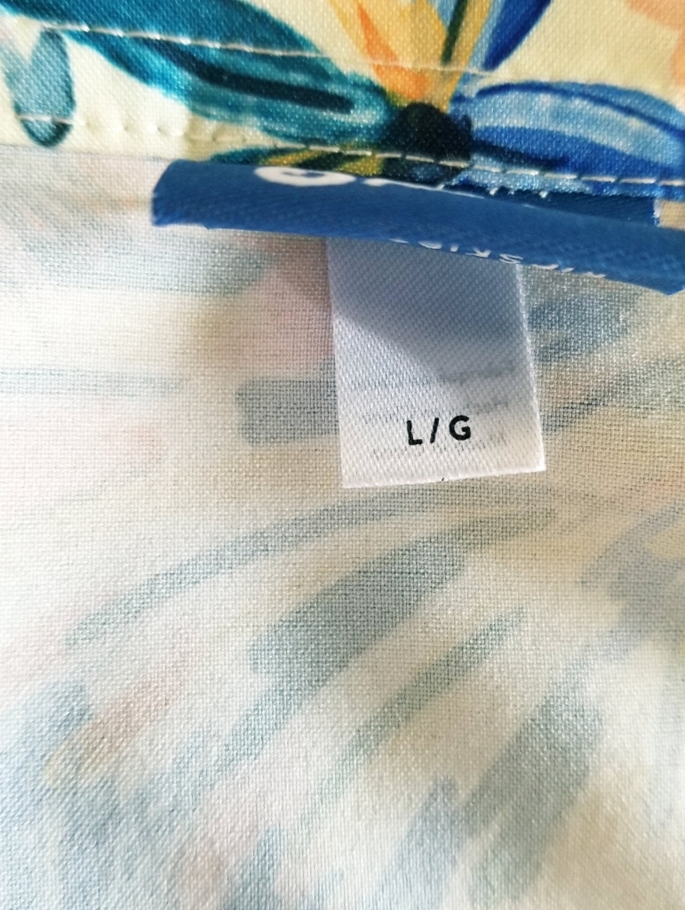 RIPSKIRT Full Wrap Blue Yellow Floral Length 2 Size L - Picture 9 of 9